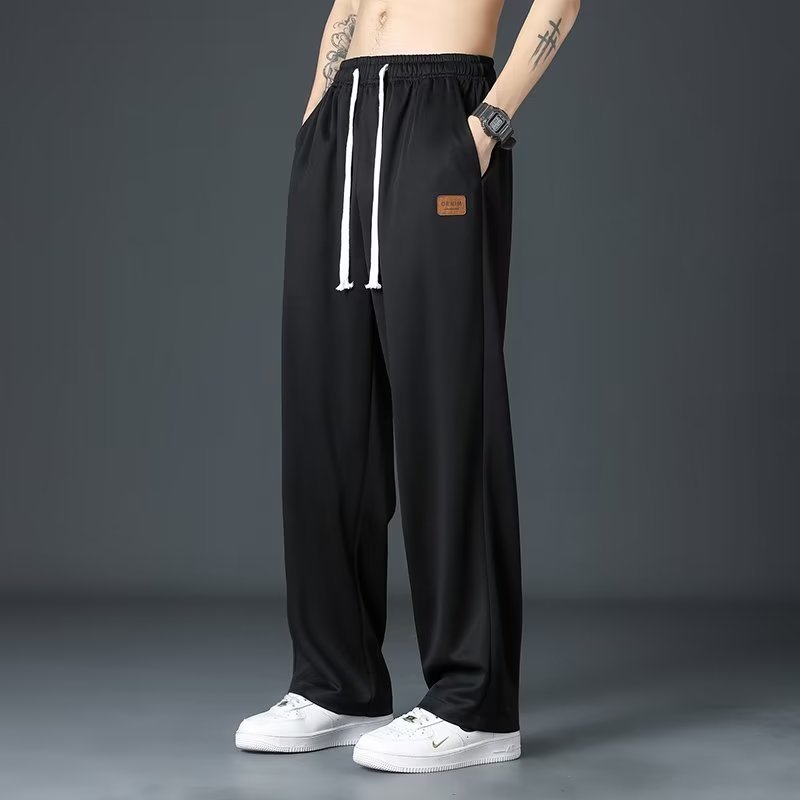Eisseidenhose für Herren, dünne, gerade, lockere Hose