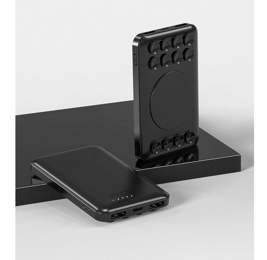 Powerbank zum kabellosen Aufladen von Mobiltelefonen