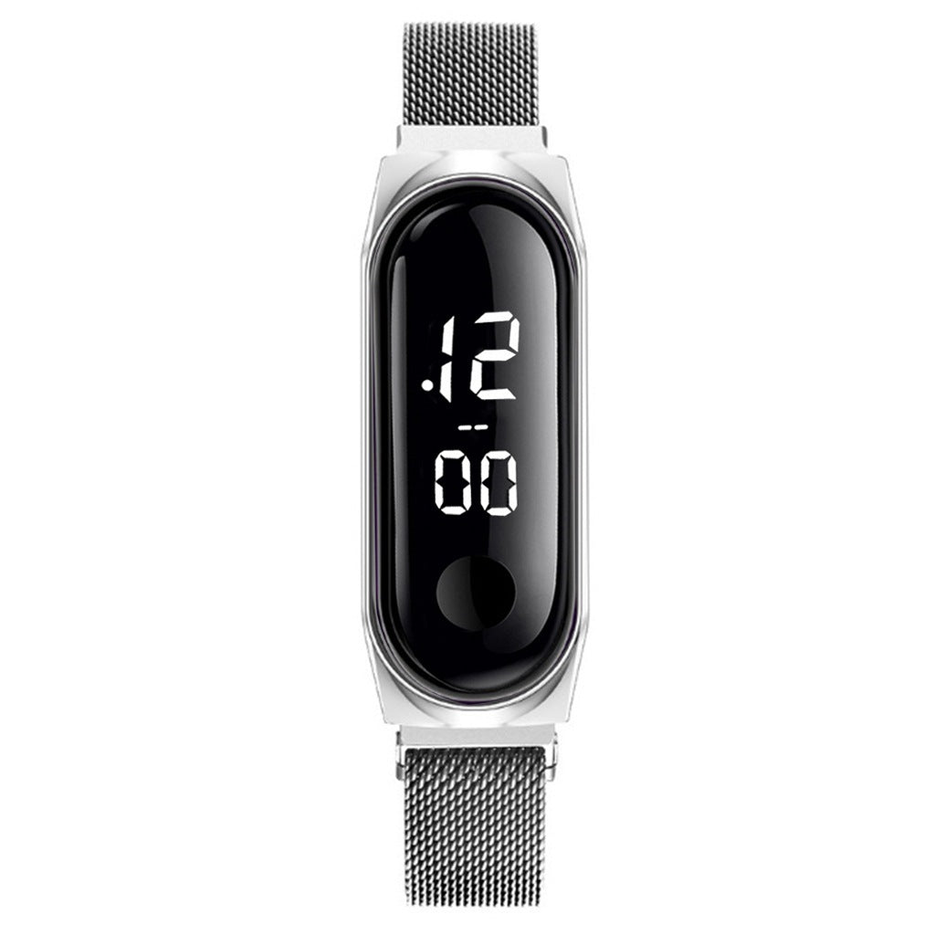 Koreanische Mode einfache Damen Magnet Schnalle Mesh Armband Uhr