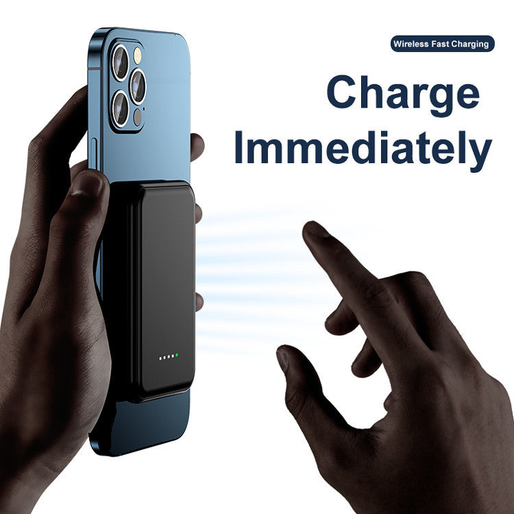 Mini magnetische Powerbank 5000mAh Kabellos