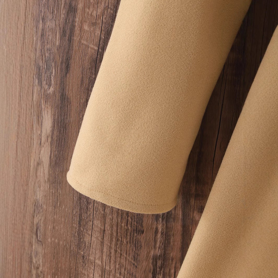 Damen Strickjacke mit Revers und Schleife zum Schnüren