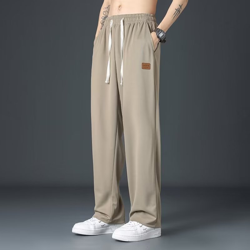Eisseidenhose für Herren, dünne, gerade, lockere Hose