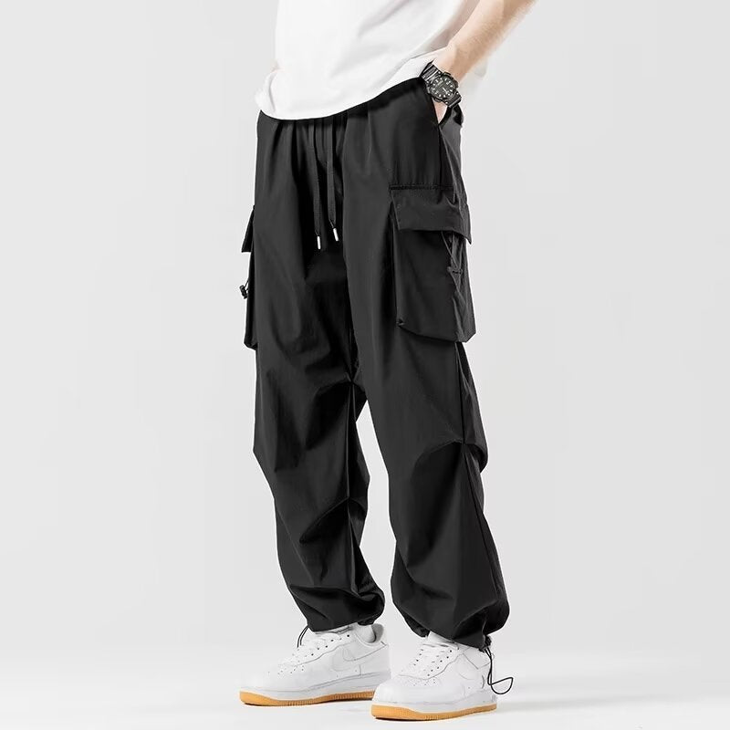 Lockere gerade Cargohose Weite Hose Herren