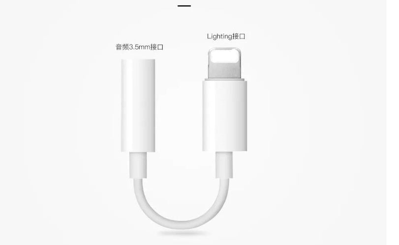 Audioadapter kompatibel für 78X Lightning auf 3,5 mm 2-in-1-Audioadapter
