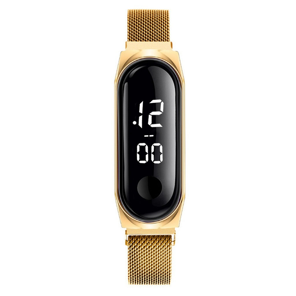 Koreanische Mode einfache Damen Magnet Schnalle Mesh Armband Uhr