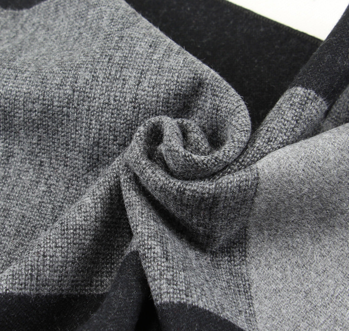 Modischer, lässiger, warmer Jacquard-Strickschal für Herren