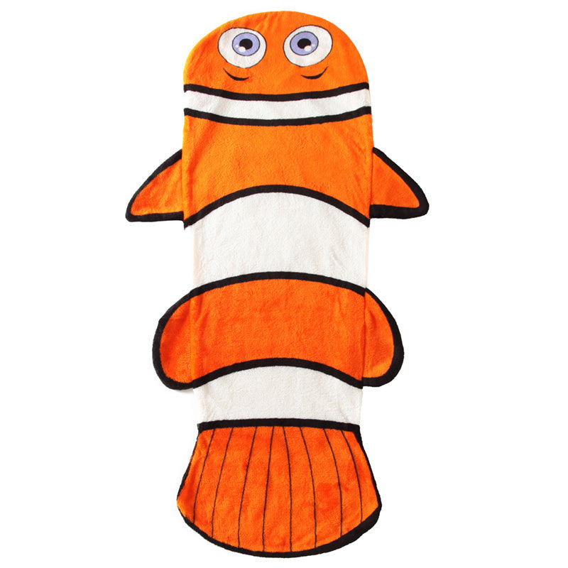 Warmer Clownfisch-Cartoon-Plüschschlafsack