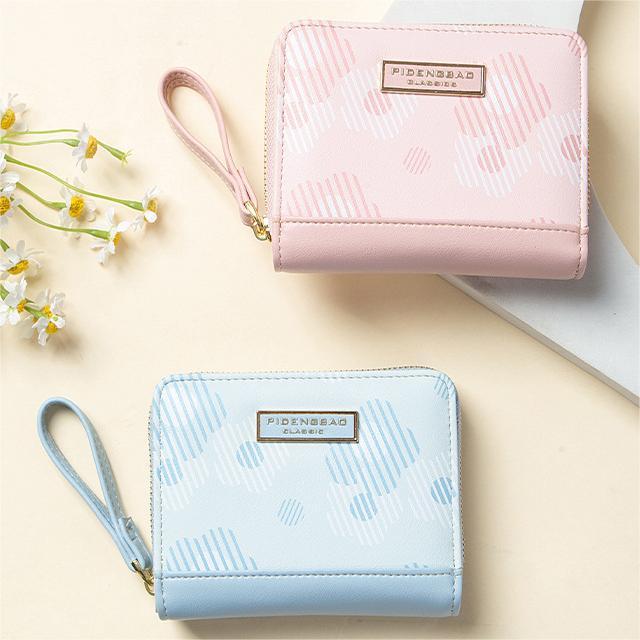 Neu Kreative Hazy Blume frauen Brieftasche Zipper