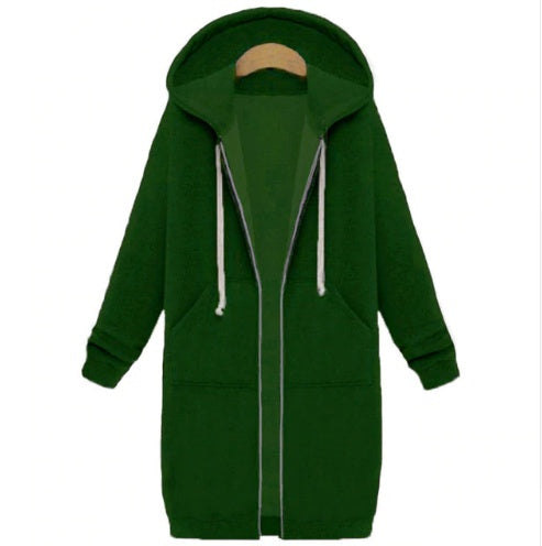 Kapuzen langarm winter pullover damen jacke in eine lange dicke hemd