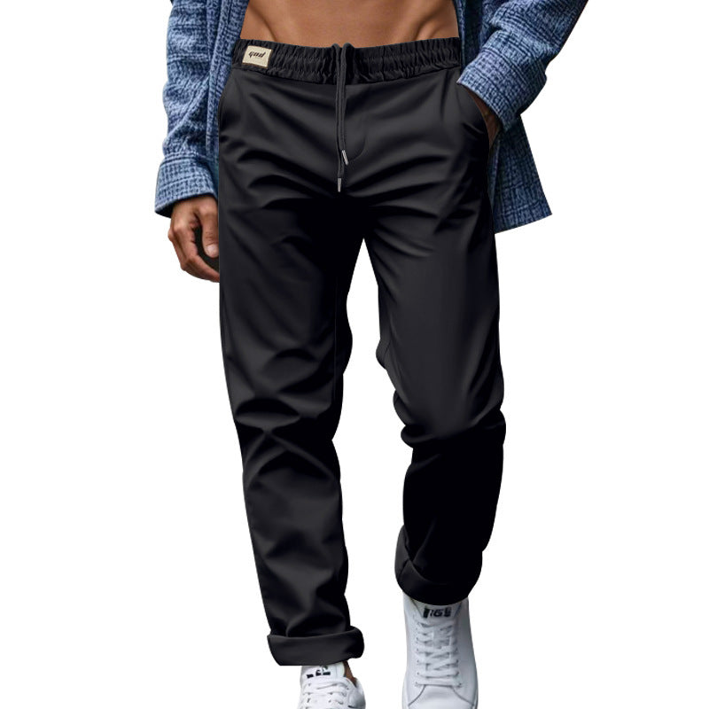 Lockere, bequeme, schnelltrocknende, taillierte Freizeithose für Herren in reiner Farbe