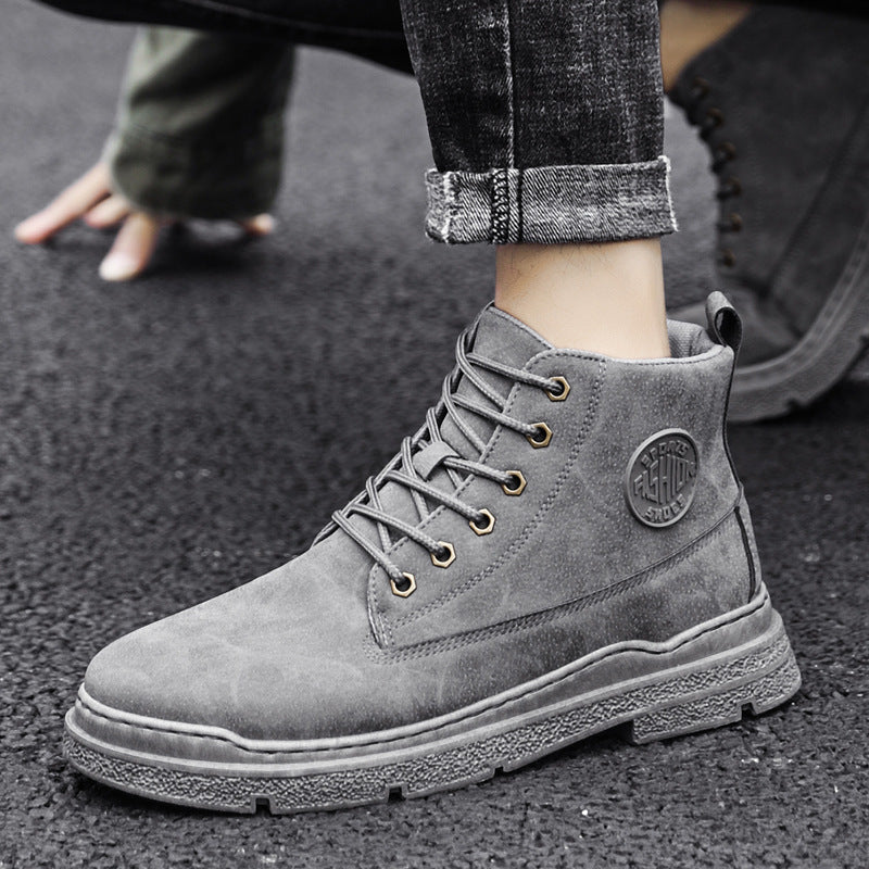 DroKorean Style Trendy High-top Men's Shoes