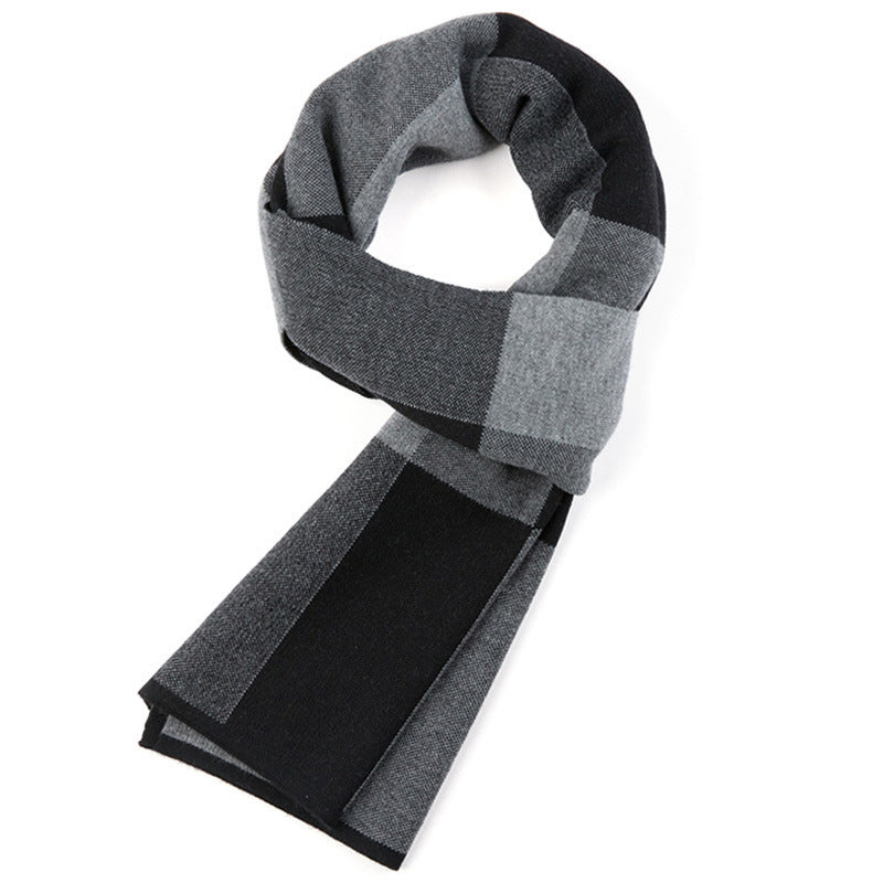 Karierter Herrenschal Strickschal