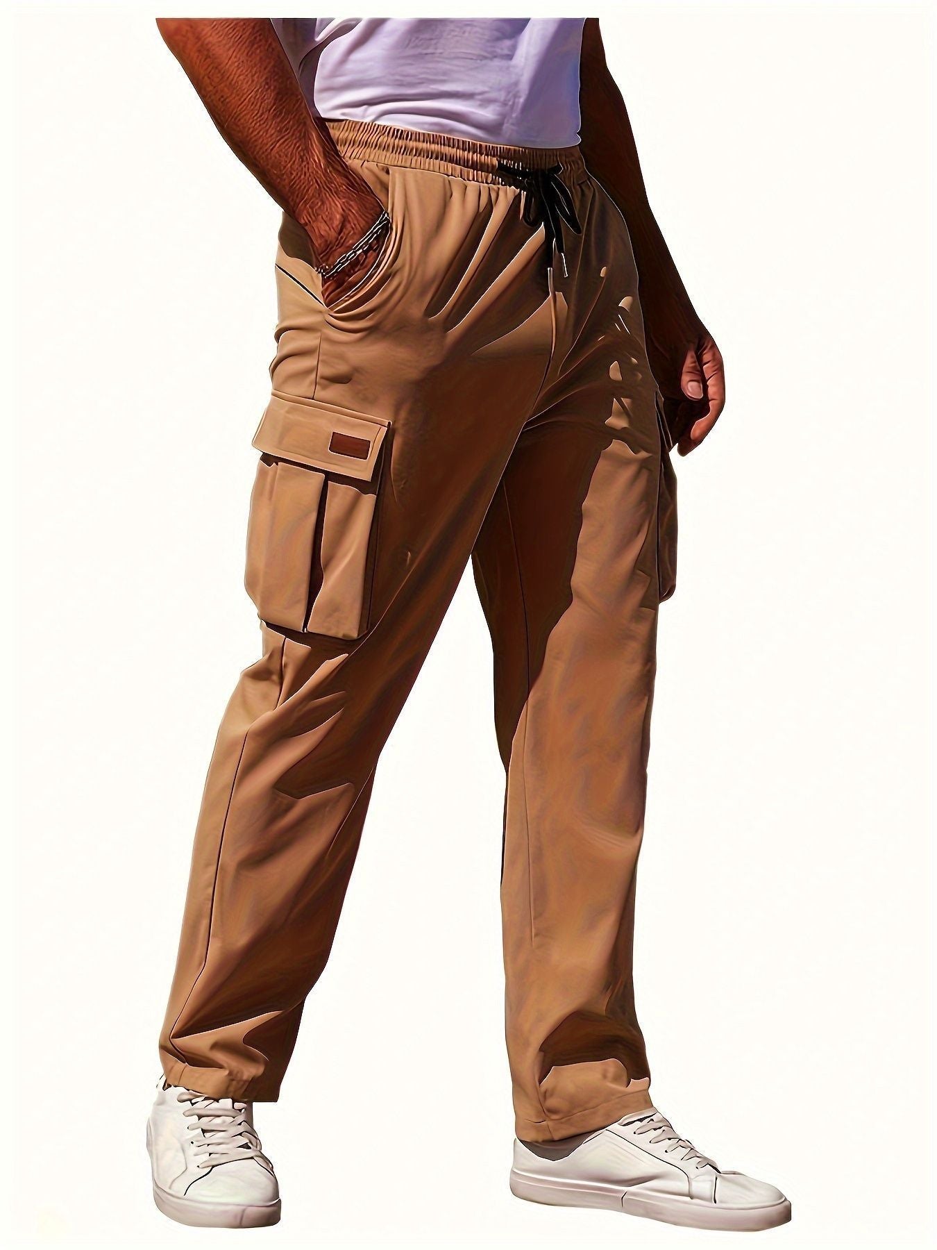 Neue Freizeit-Cargohose mit Kordelzug für Herren