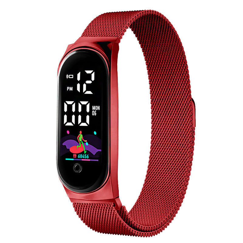 Innovatives, farbenfrohes, wasserdichtes Touchscreen-Armband und Uhr