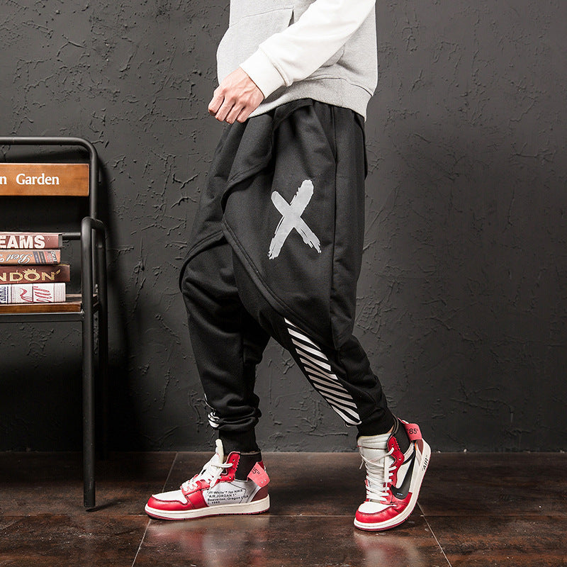 Japanische Hip-Hop Trend Printing Casual Hosen Männer