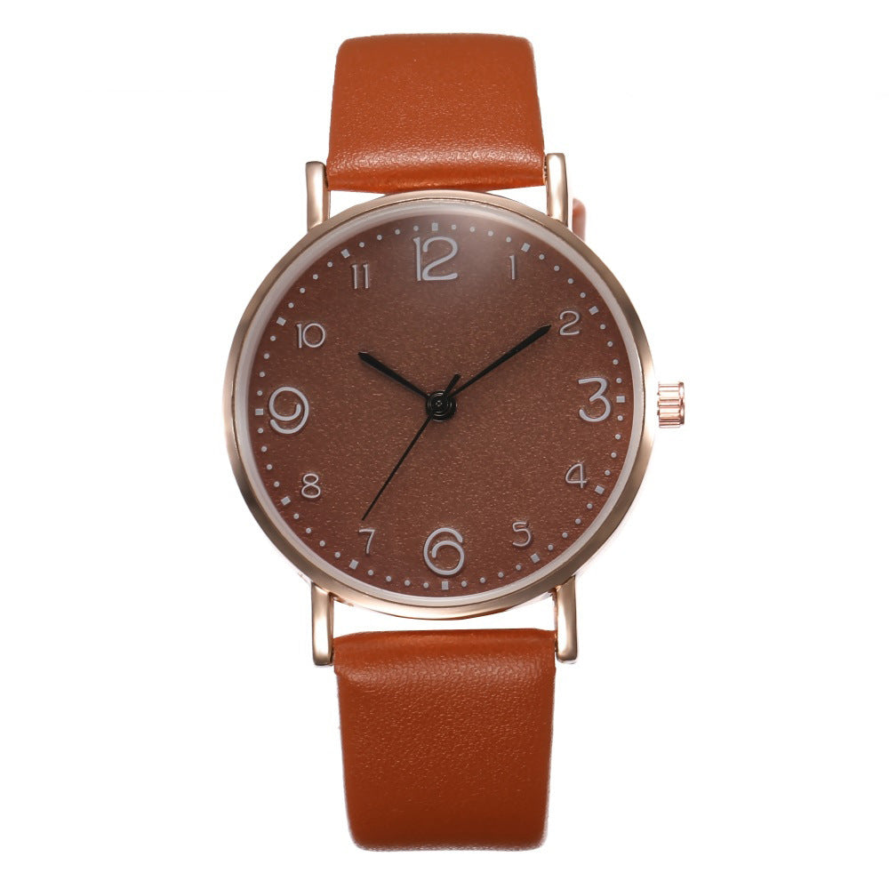 Lederuhr Quarzuhr
