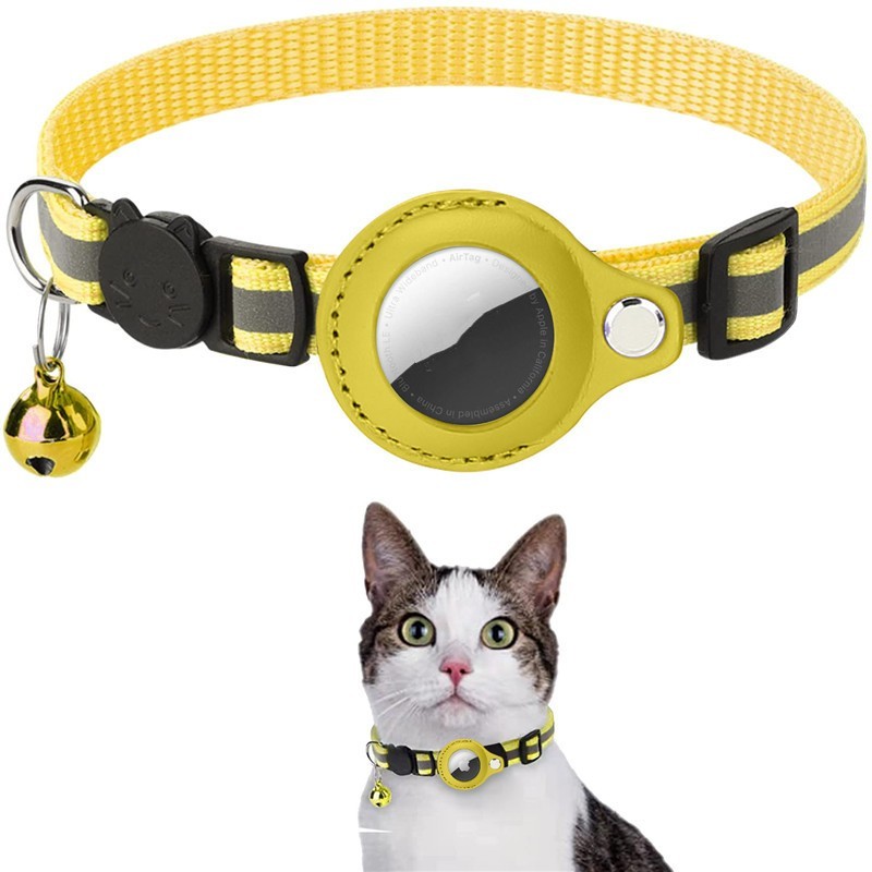 Haustierhalsband mit Glöckchen Airtag Reflektierendes Halsband