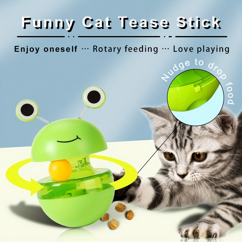 Haustiere Katzenspielzeug Frosch Tumbler Lebensmittel Dropping Ball Haustier Produkte