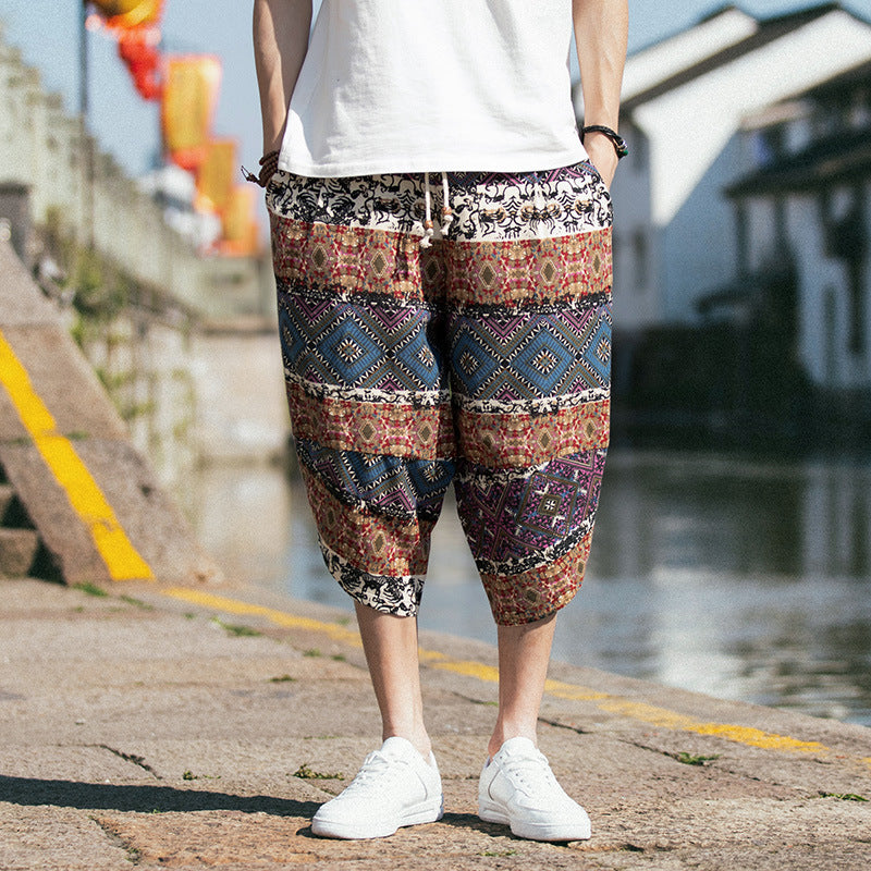 Lockere Retro-Kurze Hose in Übergröße