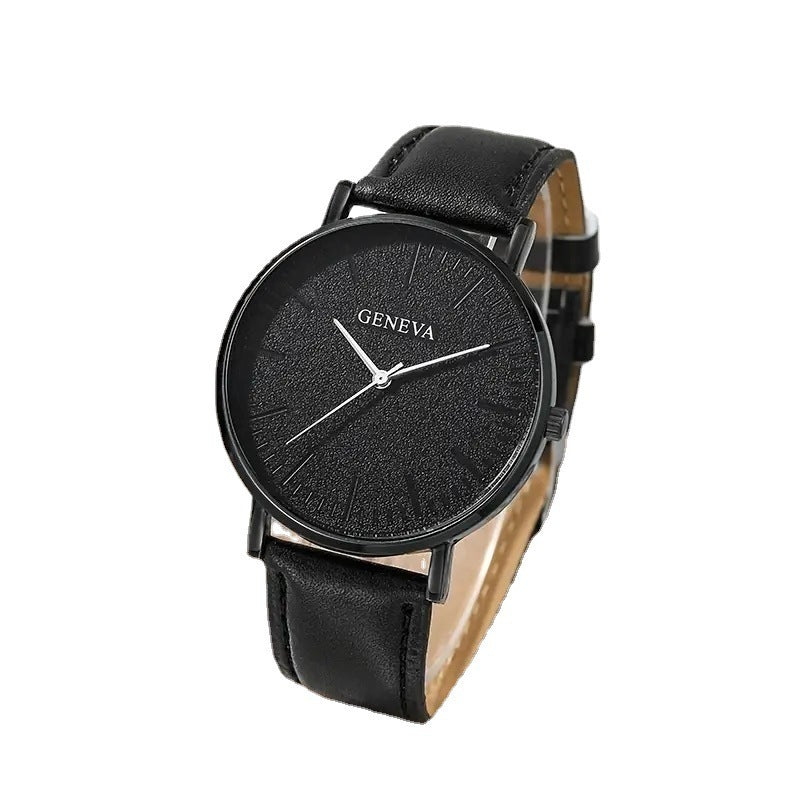 Herren-Quarzuhr, vielseitiges Perlenarmband