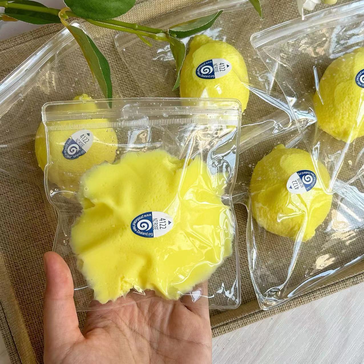 Zitrone Quetschen Spielzeug Simulation Druck Reduktion Spielzeug Schlamm Silikon