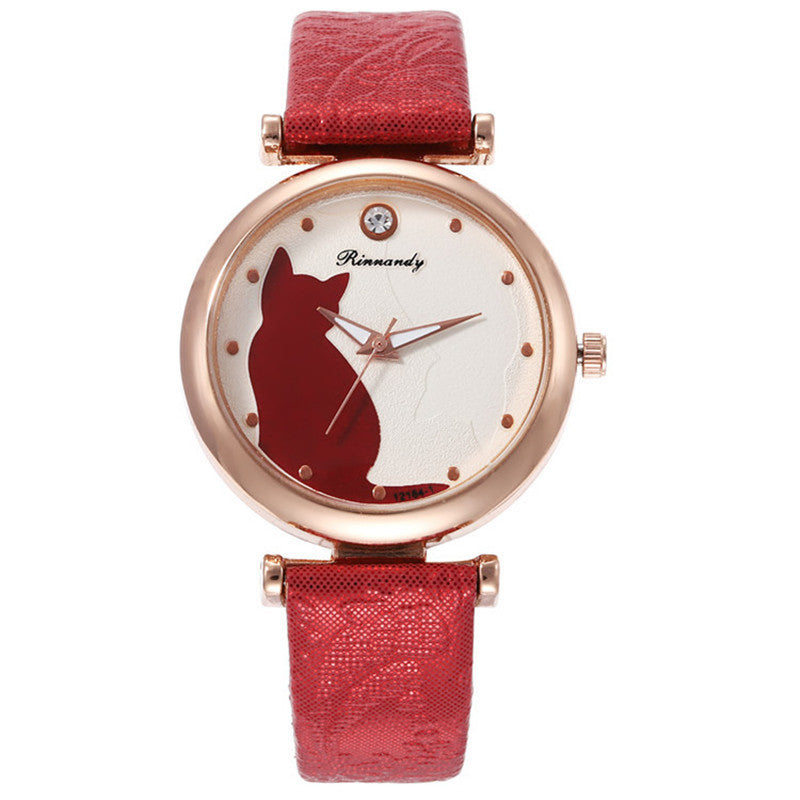 Damenmode Casual Diamant Quarzuhr