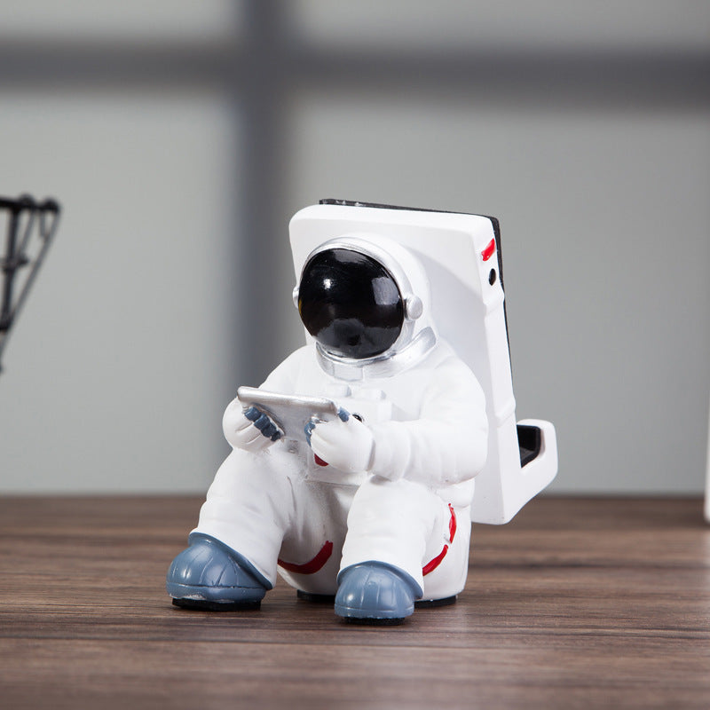 Einfacher Astronauten-Handyständer, Studenten-Desktop-Halter, süßer Raumfahrer-Handyhalter, kreatives Geschenk, kleine Schreibtisch-Dekoration