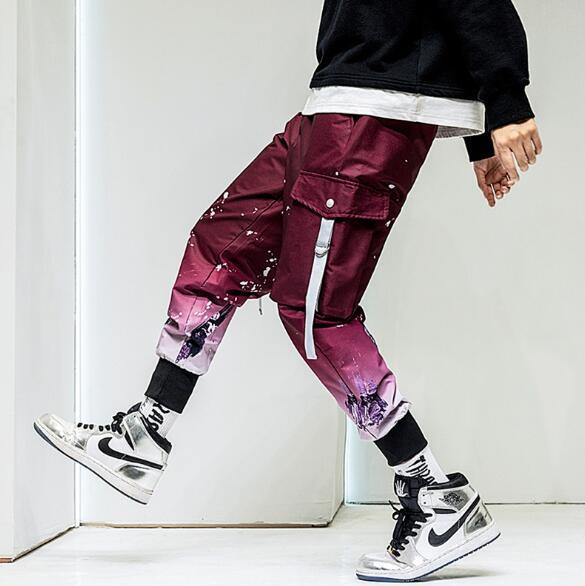 Malcolm Splash Paint Gradient Style Hip Hop Hose