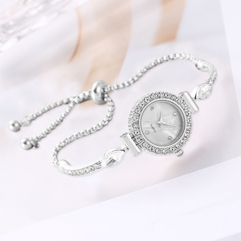 Dekorative ausziehbare Armbanduhr mit Diamant-Zifferblatt