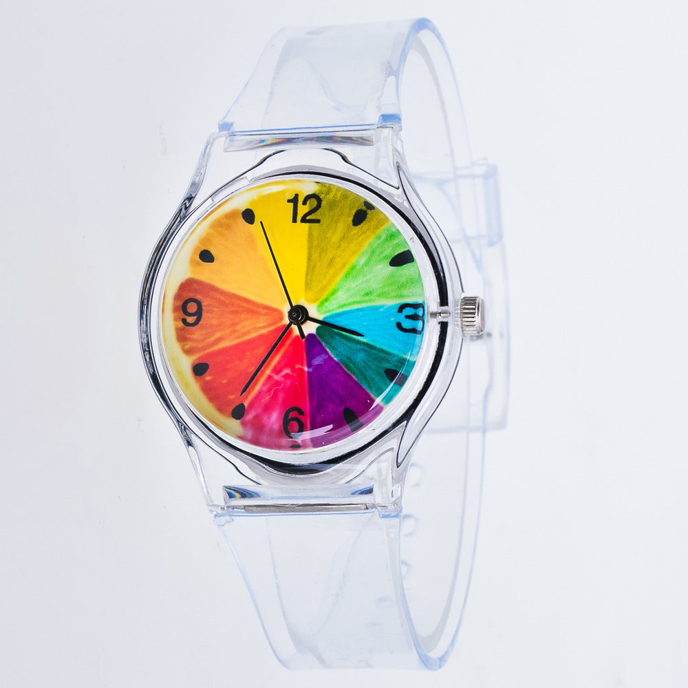 Koreanische Mode und schöne Farbe Jelly Student Casual Watch