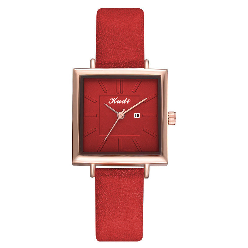 Kalender Square Fashion Student Armband Uhr