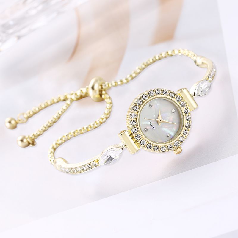 Dekorative ausziehbare Armbanduhr mit Diamant-Zifferblatt