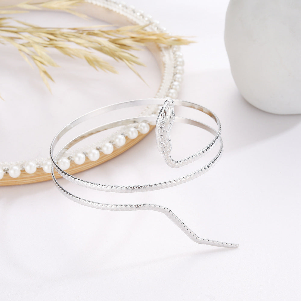 Persönlichkeitstrend Doppellagiges Armband in Schlangenform