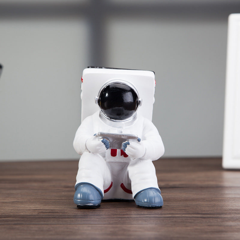 Einfacher Astronauten-Handyständer, Studenten-Desktop-Halter, süßer Raumfahrer-Handyhalter, kreatives Geschenk, kleine Schreibtisch-Dekoration