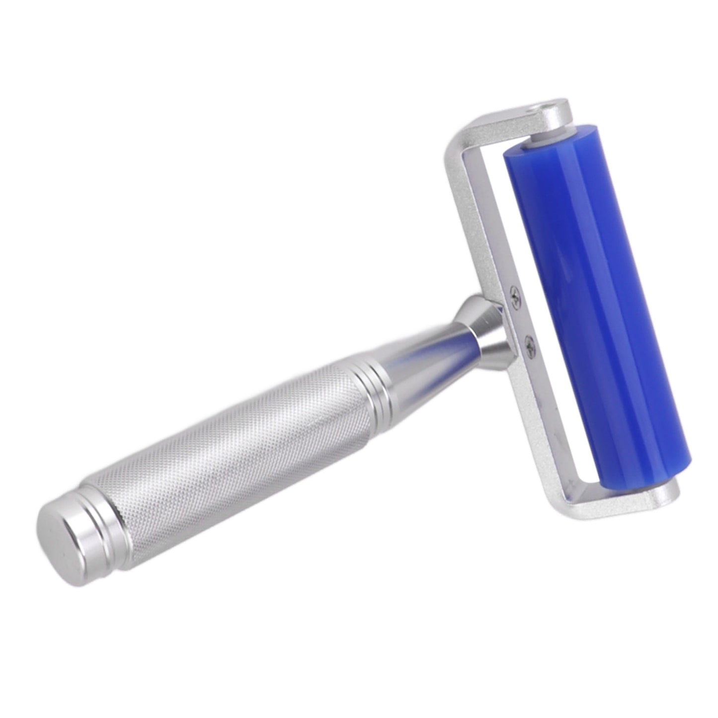 Staubentfernungsrolle, Silikon, weicher Griff aus Aluminiumlegierung, Eisenlager, antistatische Rolle für Film, Staub, Fasern, Pulver, 4 Zoll/10,16 cm