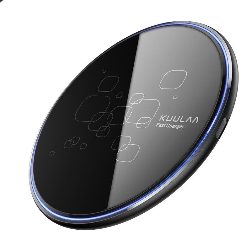 Drahtlose Ladegerät Desktop Disc Ultra-dünne Schnelle Ladung Handy Drahtlose Ladegerät