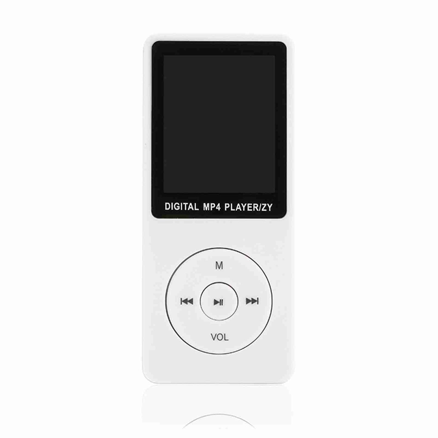 MP4-Player, 1,8-Zoll-Bildschirm, ultradünn, zum Einstecken, wiederaufladbar, tragbarer Musik-Player für Unterhaltungslernen