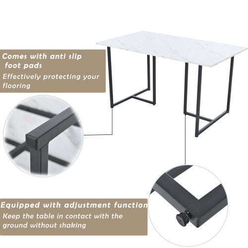 Metal Frame Modern Kitchen Table
