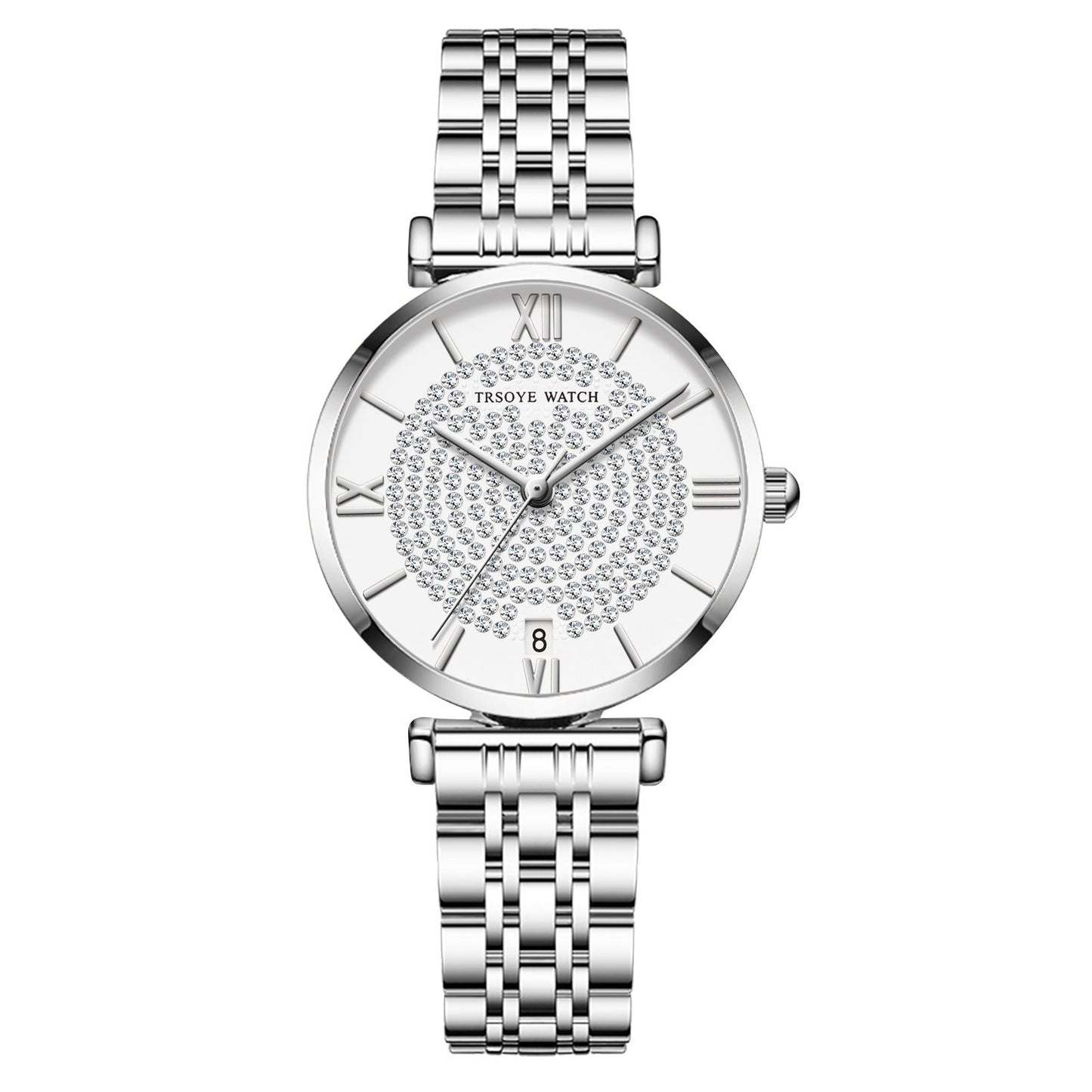 Starry Damen-Quarzuhr mit Diamanten, wasserdicht