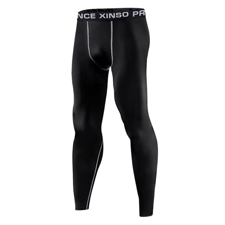 Skinny Sports Bottoming für Herren, hochelastisch, schnelltrocknend, Fitnesshose