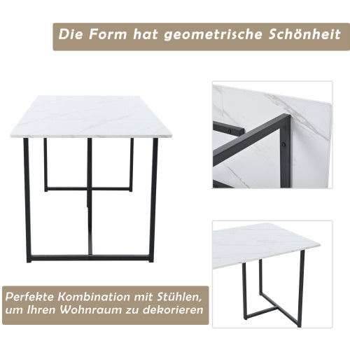 Metal Frame Modern Kitchen Table