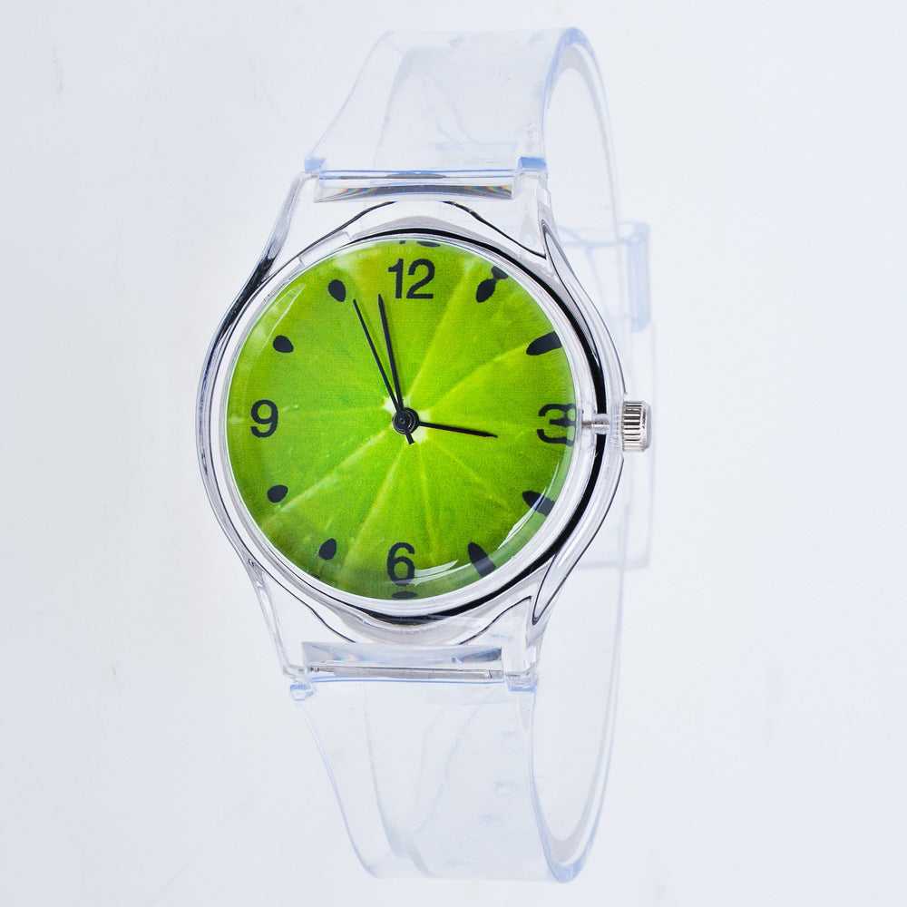 Koreanische Mode und schöne Farbe Jelly Student Casual Watch