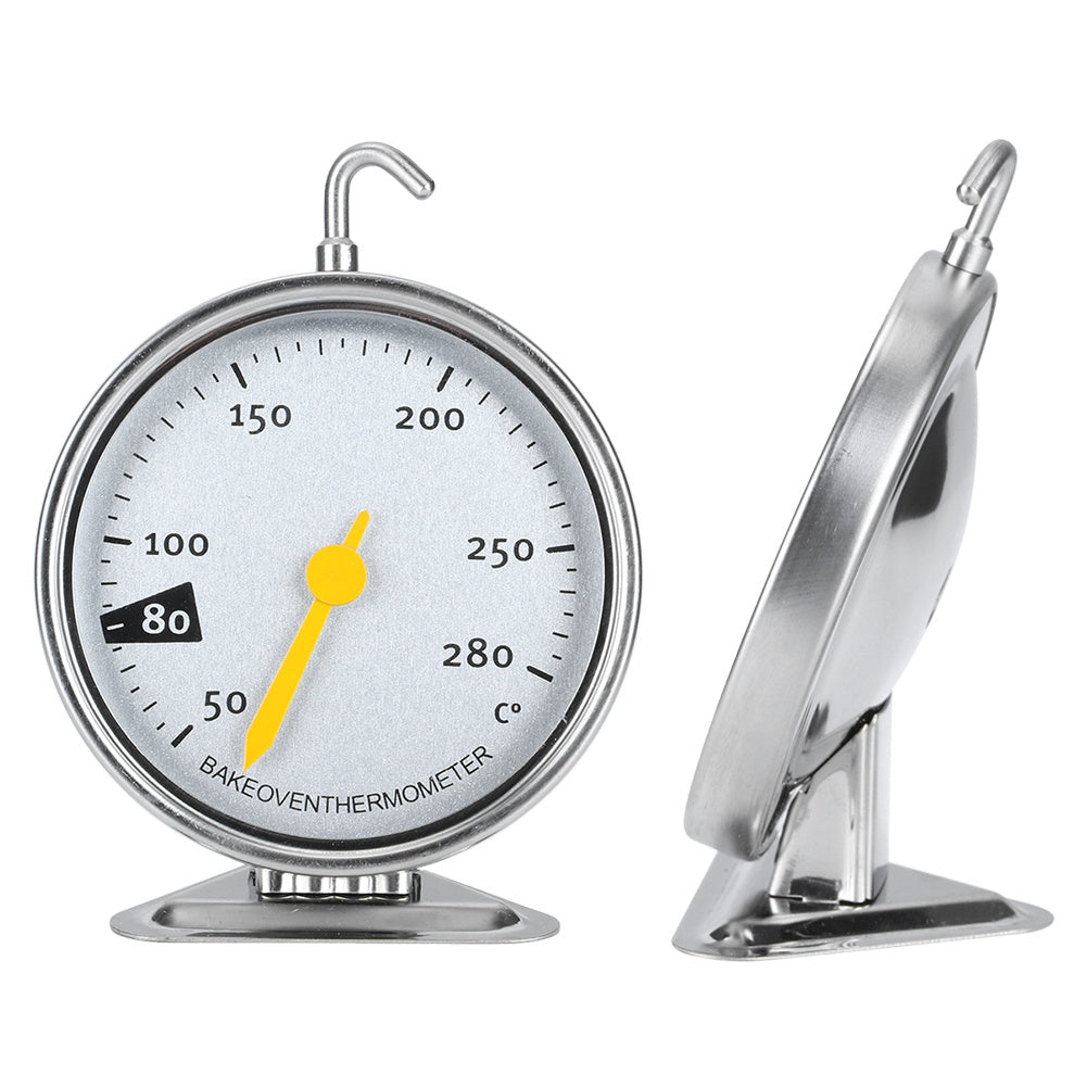 Stainless Steel Large Dial Oven Thermometer with Hook Kitchen Cooking Measuring Tools 50-280℃