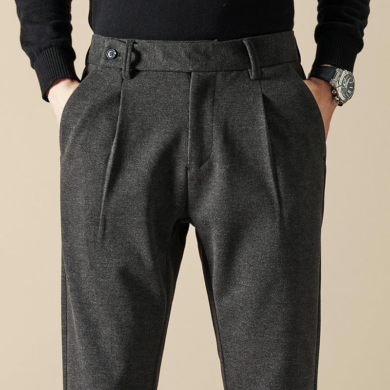 Herrenhose Locker Gerade Wollhose