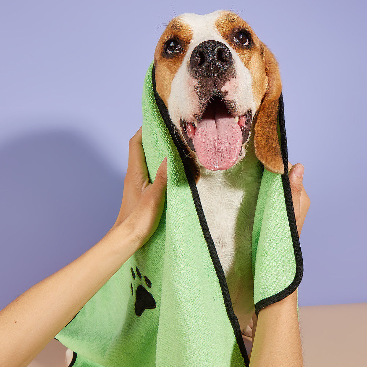 Schnelltrocknendes Badetuch für Hunde und Katzen, weiches, saugfähiges Korallenvlies-Badetuch für Haustiere