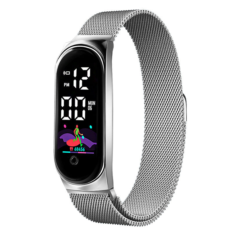 Innovatives, farbenfrohes, wasserdichtes Touchscreen-Armband und Uhr