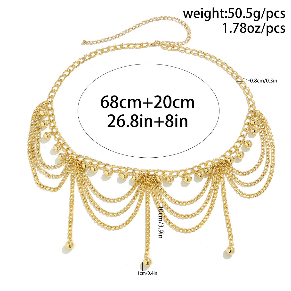 Love Pearl Taillenkette mit Sternquaste