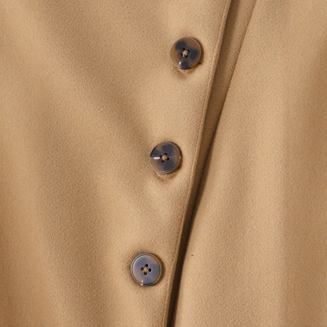 Damen Strickjacke mit Revers und Schleife zum Schnüren