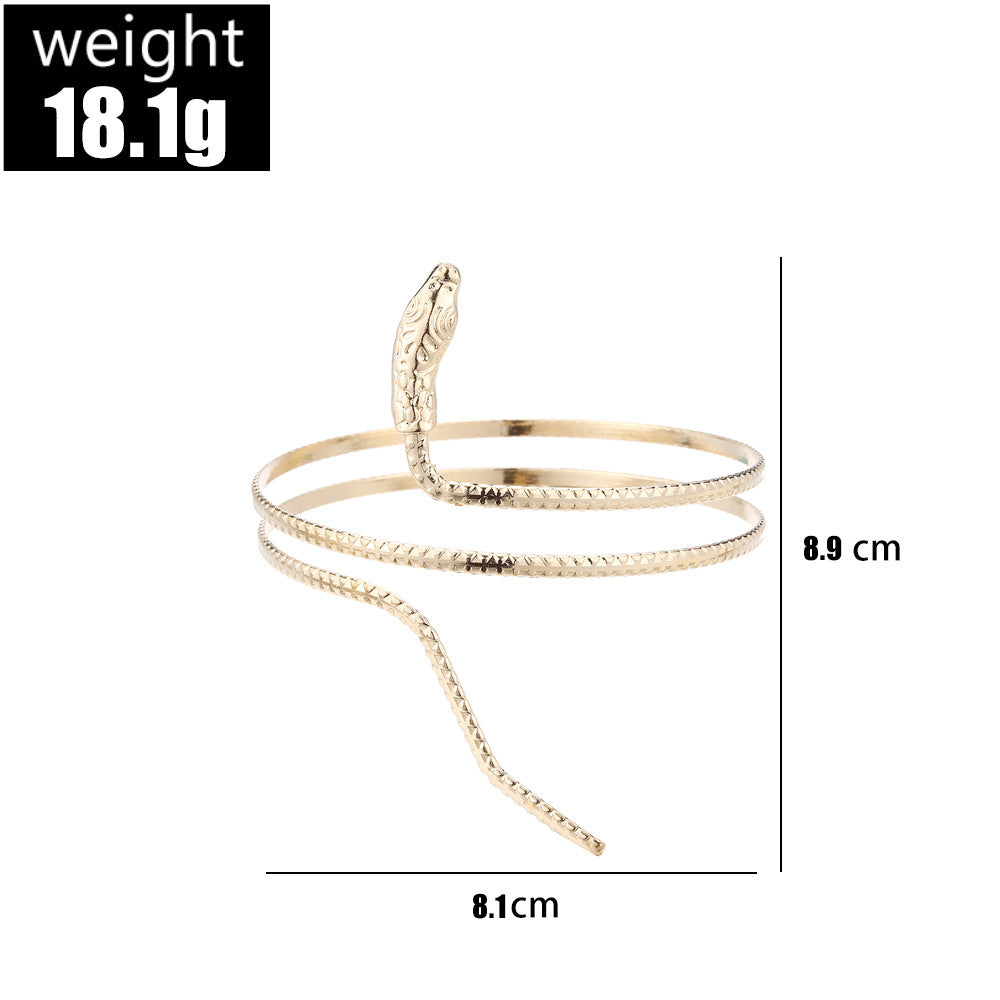 Persönlichkeitstrend Doppellagiges Armband in Schlangenform