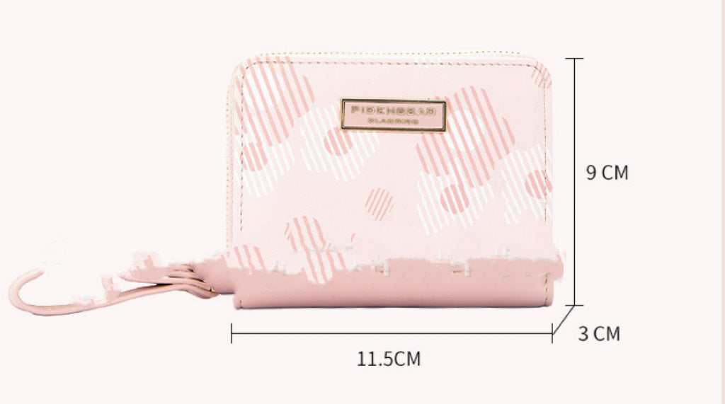 Neu Kreative Hazy Blume frauen Brieftasche Zipper